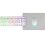 Mars Gaming MCPWTKL Pack Gaming Inalámbrico Blanco (Teclado TKL, Ratón y Alfombrilla)